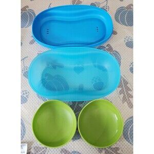 Tupperware Microwave Breakfast Maker Egg Insert Set of 4
